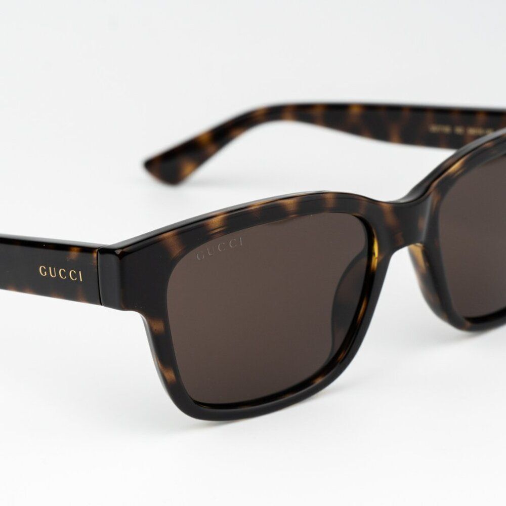 NEW Gucci GG1716S 002 Havana Brown Square Unisex Sunglasses - Picture 8 of 12